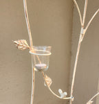 Twining Leaf Bird Trellis with 10 Votives ~ 1 Pc